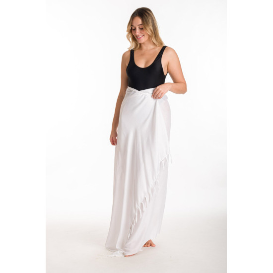 Rima Beachwear® ΠΑΡΕΟ VISCOSE ΜΟΜΟΧΡΩΜΟ ΛΕΥΚΟ ΜΕ ΚΡΟΣΣΙΑ 290-01 Rima Beachwear® ΠΑΡΕΟ VISCOSE ΜΟΜΟΧΡΩΜΟ ΛΕΥΚΟ ΜΕ ΚΡΟΣΣΙΑ 290-01
