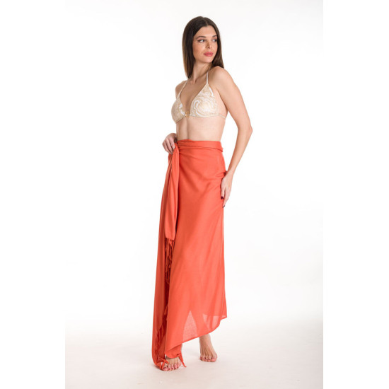 Rima Beachwear® ΠΑΡΕΟ VISCOSE ΜΟΜΟΧΡΩΜΟ ΠΟΡΤΟΚΑΛΙ ΜΕ ΚΡΟΣΣΙΑ 290-05 Rima Beachwear® ΠΑΡΕΟ VISCOSE ΜΟΜΟΧΡΩΜΟ ΠΟΡΤΟΚΑΛΙ ΜΕ ΚΡΟΣΣΙΑ 290-05