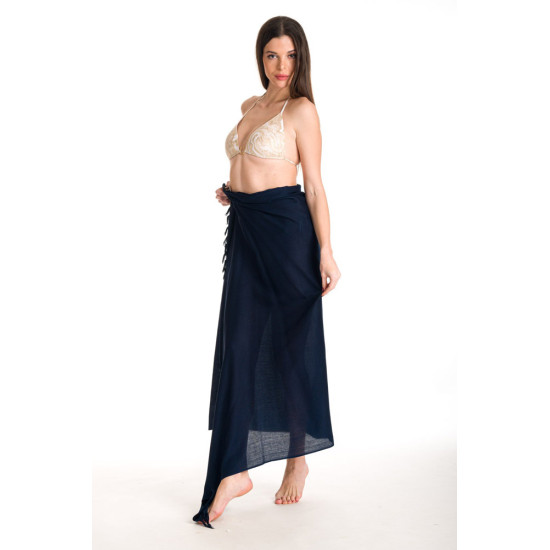 Rima Beachwear® ΠΑΡΕΟ VISCOSE ΜΟΜΟΧΡΩΜΟ ΜΠΛΕ ΜΕ ΚΡΟΣΣΙΑ 290-06 Rima Beachwear® ΠΑΡΕΟ VISCOSE ΜΟΜΟΧΡΩΜΟ ΜΠΛΕ ΜΕ ΚΡΟΣΣΙΑ 290-06