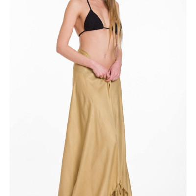 Rima Beachwear® ΠΑΡΕΟ VISCOSE ΜΟΜΟΧΡΩΜΟ ΜΠΕΖ ΜΕ ΚΡΟΣΣΙΑ 290-16