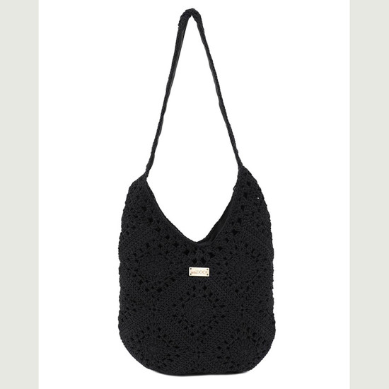 DOCA® ΓΥΝΑΙΚΕΙΑ ΤΣΑΝΤΑ ΠΛΕΚΤΗ 23383-BLACK