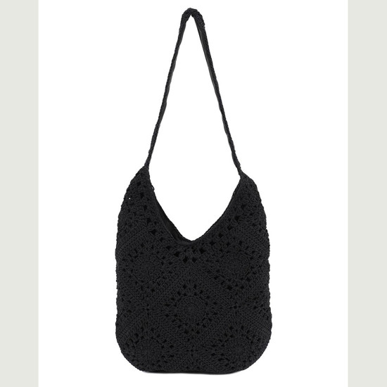 DOCA® ΓΥΝΑΙΚΕΙΑ ΤΣΑΝΤΑ ΠΛΕΚΤΗ 23383-BLACK