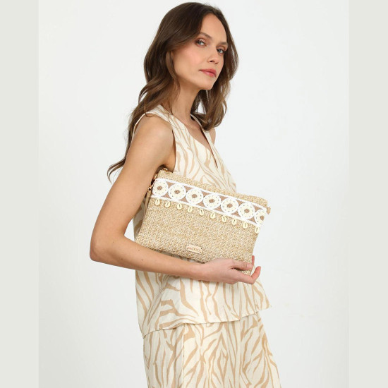 DOCA® ΓΥΝΑΙΚΕΙΑ ΤΣΑΝΤΑ 23387-BEIGE
