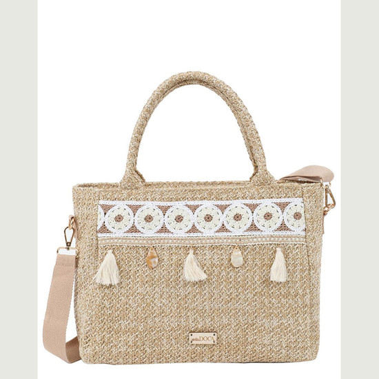 DOCA® ΓΥΝΑΙΚΕΙΑ ΤΣΑΝΤΑ ΨΑΘΙΝΗ 23392-BEIGE