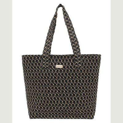 DOCA® ΓΥΝΑΙΚΕΙΑ ΤΣΑΝΤΑ ΨΑΘΙΝΗ 23411-BLACK/GOLD