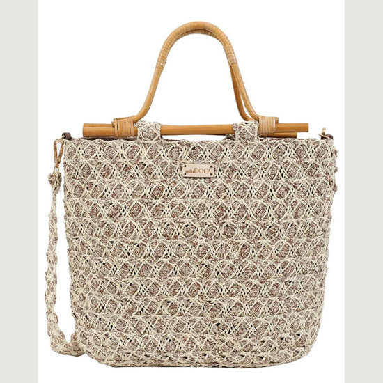 DOCA® ΓΥΝΑΙΚΕΙΑ ΤΣΑΝΤΑ 23417-BEIGE/BROWN