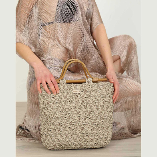 DOCA® ΓΥΝΑΙΚΕΙΑ ΤΣΑΝΤΑ 23417-BEIGE/BROWN