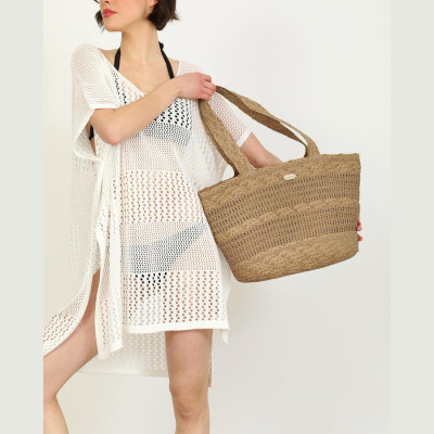 DOCA® ΓΥΝΑΙΚΕΙΑ ΤΣΑΝΤΑ ΨΑΘΙΝΗ 23419-BEIGE