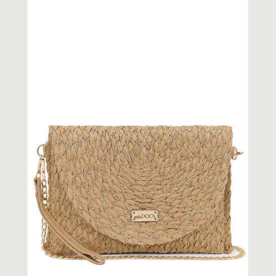 DOCA® ΓΥΝΑΙΚΕΙΑ ΤΣΑΝΤΑ 23431-BEIGE/GOLD