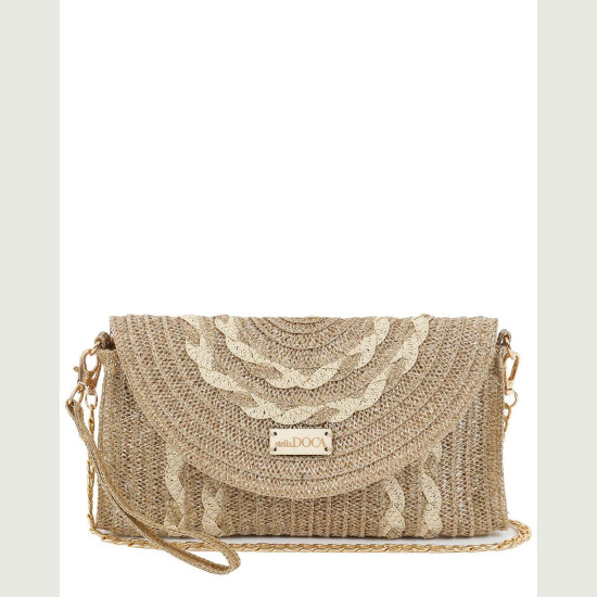 DOCA® ΓΥΝΑΙΚΕΙΑ ΤΣΑΝΤΑ 23438-GOLD/OFFWHITE
