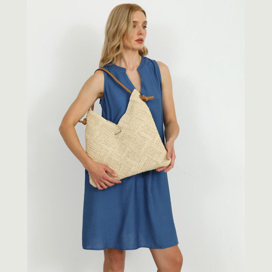 DOCA® ΓΥΝΑΙΚΕΙΑ ΤΣΑΝΤΑ ΨΑΘΙΝΗ 23454-BEIGE