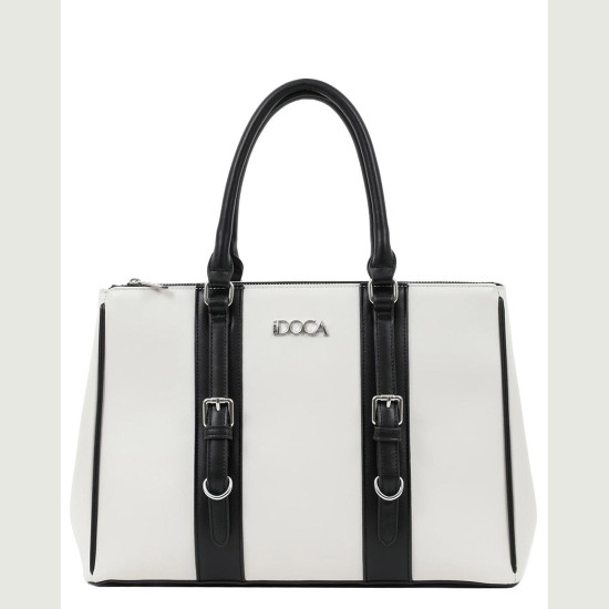 DOCA® ΓΥΝΑΙΚΕΙΑ ΤΣΑΝΤΑ 23475-WHITE/BLACK