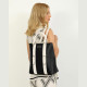 DOCA® ΓΥΝΑΙΚΕΙΑ ΤΣΑΝΤΑ 23476-BLACK/WHITE