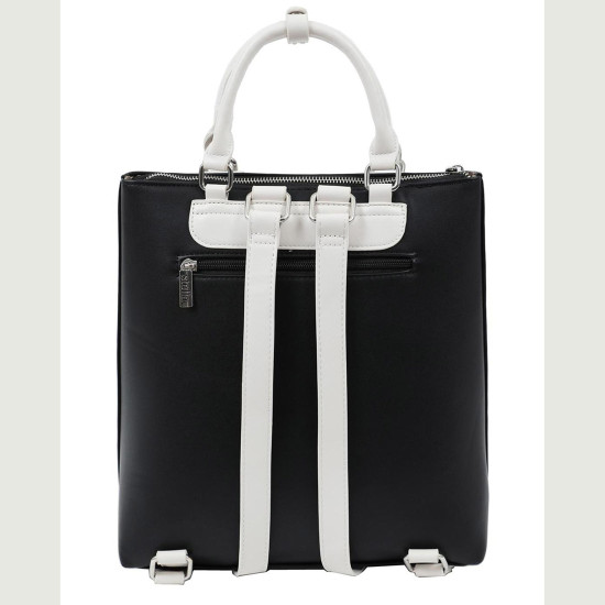 DOCA® ΓΥΝΑΙΚΕΙΑ ΤΣΑΝΤΑ 23476-BLACK/WHITE