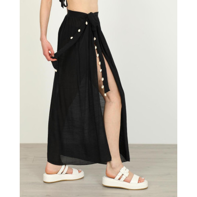 DOCA® ΓΥΝΑΙΚΕΙΟ ΚΑΦΤΑΝΙ-ΦΟΥΣΤΑ ΠΑΡΕΟ 41594-BLACK one size