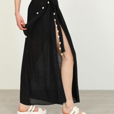 DOCA® ΓΥΝΑΙΚΕΙΟ ΚΑΦΤΑΝΙ-ΦΟΥΣΤΑ ΠΑΡΕΟ 41594-BLACK one size