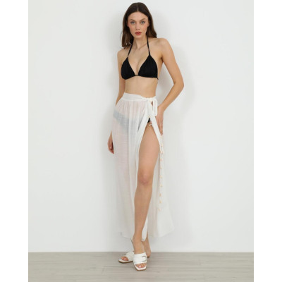 DOCA® ΓΥΝΑΙΚΕΙΟ ΚΑΦΤΑΝΙ-ΦΟΥΣΤΑ ΠΑΡΕΟ 41595-WHITE one size
