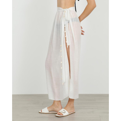 DOCA® ΓΥΝΑΙΚΕΙΟ ΚΑΦΤΑΝΙ-ΦΟΥΣΤΑ ΠΑΡΕΟ 41595-WHITE one size