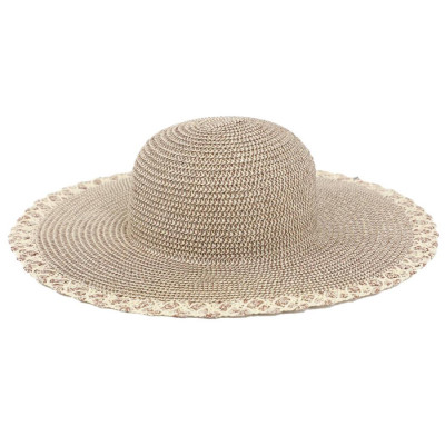 DOCA® ΓΥΝΑΙΚΕΙΟ ΚΑΠΕΛΟ 47425-BROWN/OFFWHITE one size