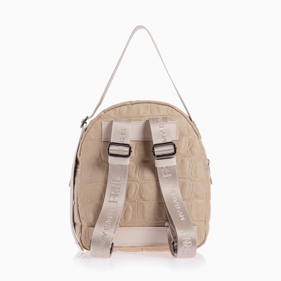 FRNC® ΓΥΝΑΙΚΕΙΑ ΤΣΑΝΤΑ NUBUCK CROCO ΜΕ ΦΟΥΝΤΑ 6133-BG