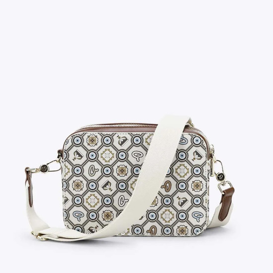 Axel® ΤΣΑΝΤΑΚΙ ΓΥΝΑΙΚΕΙΟ ΧΙΑΣΤΙ ΜΕ TYΠΩΜΑ EYE MONOGRAM 1020-1094-BEIGE001