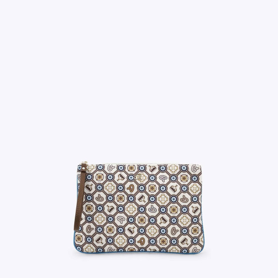 Axel® ΤΣΑΝΤΑΚΙ ΓΥΝΑΙΚΕΙΟ ΧΕΙΡΟΣ ME ΤΥΠΩΜΑ EYE MONOGRAM 1028-0037-BEIGE001