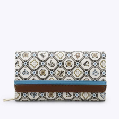 Axel® ΠΟΡΤΟΦΟΛΙ ΓΥΝΑΙΚΕΙΟ ΜΕ ΤΥΠΩΜΑ EYE MONOGRAM 1101-1954-BEIGE001