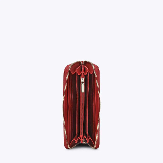 Axel® ΠΟΡΤΟΦΟΛΙ ΓΥΝΑΙΚΕΙΟ ΜΕ ΥΦΗ ΦΙΔΙ 1101-1964-RED017