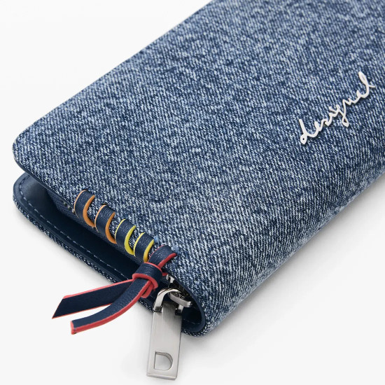Desigual® ΠΟΡΤΟΦΟΛΙ ΓΥΝΑΙΚΕΙΟ MONE_TORIO DENIM 26SAYD05-5005
