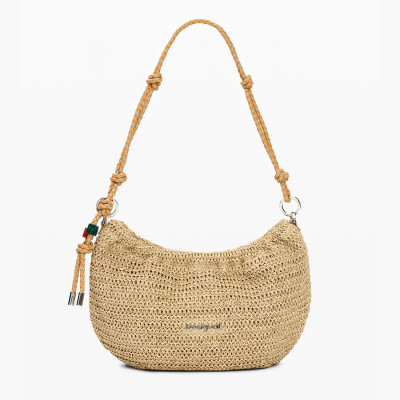 Desigual® ΤΣΑΝΤΑ ΓΥΝΑΙΚΕΙΑ BAG_HALF LOGO RAFFIA WA 26SAXO01-1014