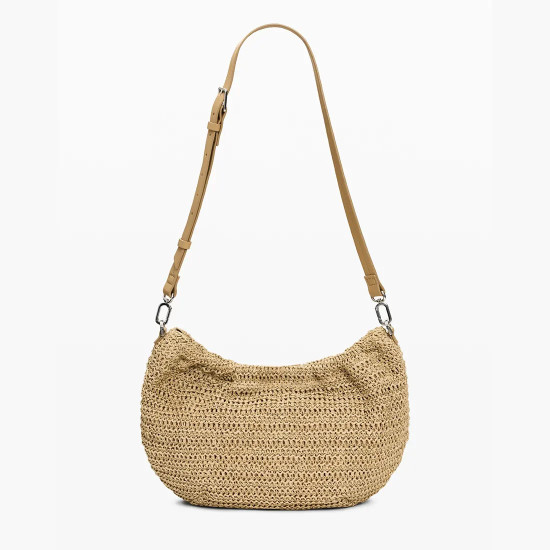 Desigual® ΤΣΑΝΤΑ ΓΥΝΑΙΚΕΙΑ BAG_HALF LOGO RAFFIA WA 26SAXO01-1014