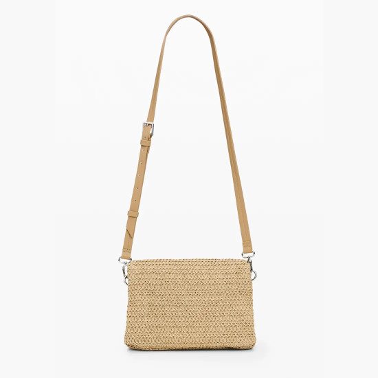 Desigual® ΤΣΑΝΤΑ ΓΥΝΑΙΚΕΙΑ BAG_HALF LOGO RAFFIA VE 26SAXO03-1014