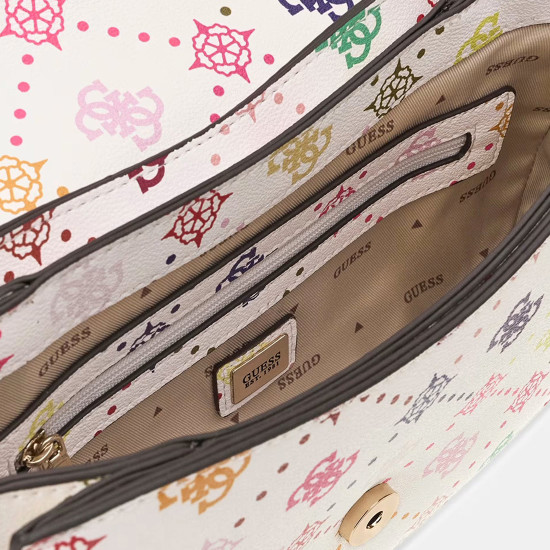 GUESS® ΤΣΑΝΤΑ ΓΥΝΑΙΚΕΙΑ EMELIE LOGO FLAP SHOULDER BAG HWGM9928200-MUO GUESS® ΤΣΑΝΤΑ ΓΥΝΑΙΚΕΙΑ EMELIE LOGO FLAP SHOULDER BAG HWGM9928200-MUO