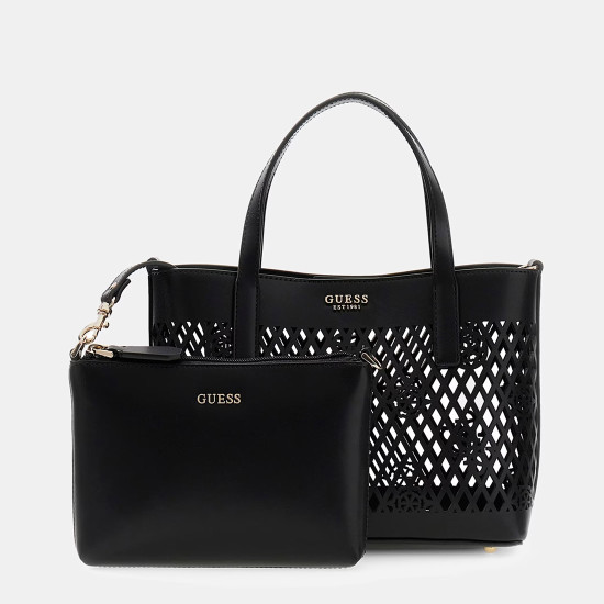 GUESS® ΤΣΑΝΤΑ ΓΥΝΑΙΚΕΙΑ LETTY 2 IN 1 MINI TOTE HWPG9911750-BLA GUESS® ΤΣΑΝΤΑ ΓΥΝΑΙΚΕΙΑ LETTY 2 IN 1 MINI TOTE HWPG9911750-BLA