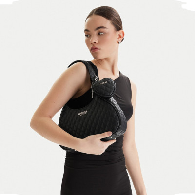 GUESS® ΤΣΑΝΤΑ ΓΥΝΑΙΚΕΙΑ ATABEY HOBO HWQG9894010-BLA