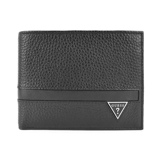 GUESS® ΠΟΡΤΟΦΟΛΙ ΑΝΔΡΙΚΟ MONACO BIFOLD M SMMOGRLEA20-BLA
