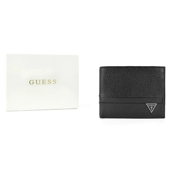 GUESS® ΠΟΡΤΟΦΟΛΙ ΑΝΔΡΙΚΟ MONACO BIFOLD M SMMOGRLEA20-BLA