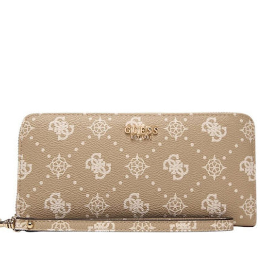 GUESS® ΠΟΡΤΟΦΟΛΙ ΓΥΝΑΙΚΕΙΟ CARRIE LOGO SLG LRG ZIP AROUND SWGP9898146-BSG