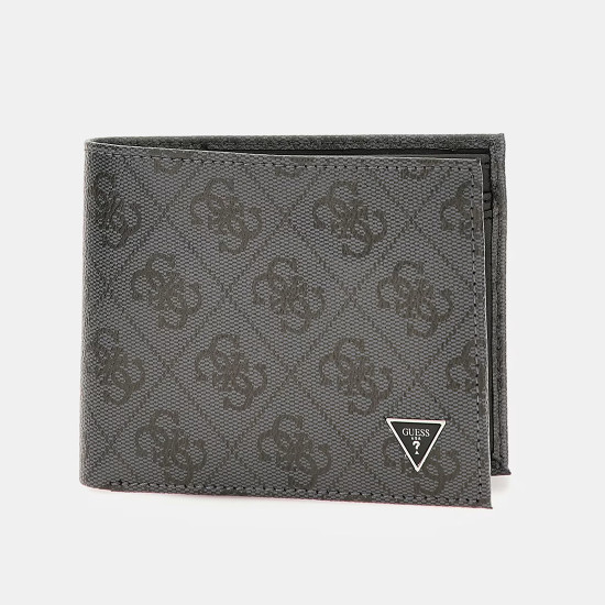 GUESS® ΠΟΡΤΟΦΟΛΙ ΑΝΔΡΙΚΟ MILANO BLLFLD W COIN POCKET SMVELELEA20-BLA