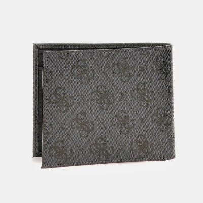 GUESS® ΠΟΡΤΟΦΟΛΙ ΑΝΔΡΙΚΟ MILANO BLLFLD W COIN POCKET SMVELELEA20-BLA