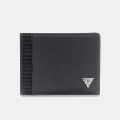 GUESS® ΠΟΡΤΟΦΟΛΙ ΑΝΔΡΙΚΟ BERNA BIFOLD M SMBEHNLEA20-BLA