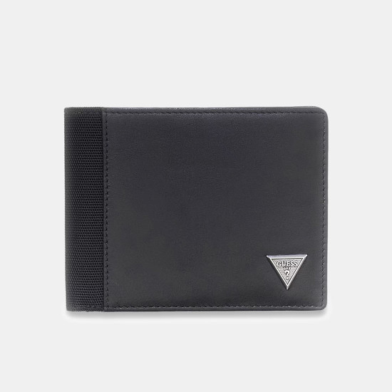 GUESS® ΠΟΡΤΟΦΟΛΙ ΑΝΔΡΙΚΟ BERNA BIFOLD M SMBEHNLEA20-BLA