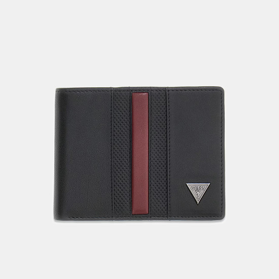 GUESS® ΠΟΡΤΟΦΟΛΙ ΑΝΔΡΙΚΟ TORINO BIFOLD M SMTOCSLEA20-BLA