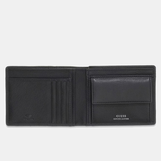 GUESS® ΠΟΡΤΟΦΟΛΙ ΑΝΔΡΙΚΟ TORINO BIFOLD M SMTOCSLEA20-BLA