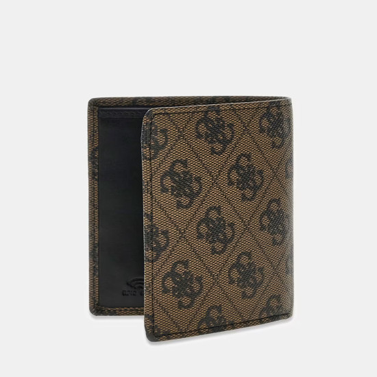 GUESS® ΠΟΡΤΟΦΟΛΙ ΑΝΔΡΙΚΟ MILANO BLLFLD W COIN POCKET SMVELELEA20-COF