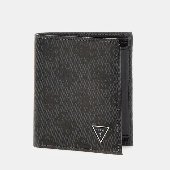GUESS® ΠΟΡΤΟΦΟΛΙ ΑΝΔΡΙΚΟ MILANO BIFOLD S SMVELELEA22-BLA