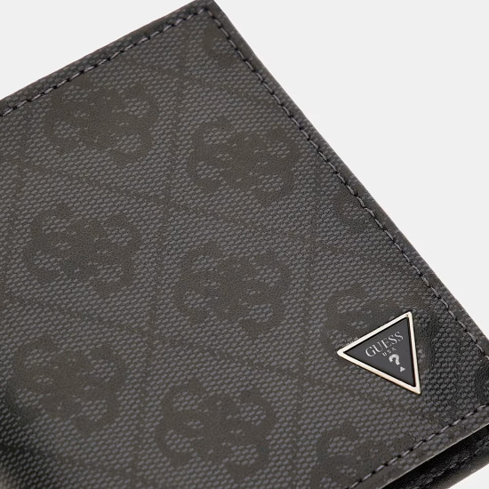 GUESS® ΠΟΡΤΟΦΟΛΙ ΑΝΔΡΙΚΟ MILANO BIFOLD S SMVELELEA22-BLA