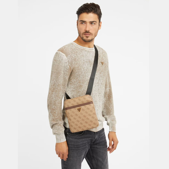 GUESS® ΤΣΑΝΤΑ ΑΝΔΡΙΚΗ MILANO CROSSBODY FLAT HMEVZLP2223-BBO