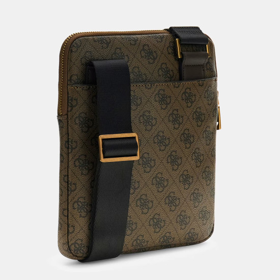 GUESS® ΤΣΑΝΤΑ ΑΝΔΡΙΚΗ MILANO CROSSBODY FLAT HMEVZLP2223-COF