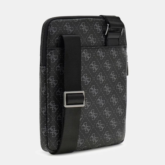 GUESS® ΤΣΑΝΤΑ ΑΝΔΡΙΚΗ MILANO CROSSBODY FLAT HMEVZLP2223-DAB